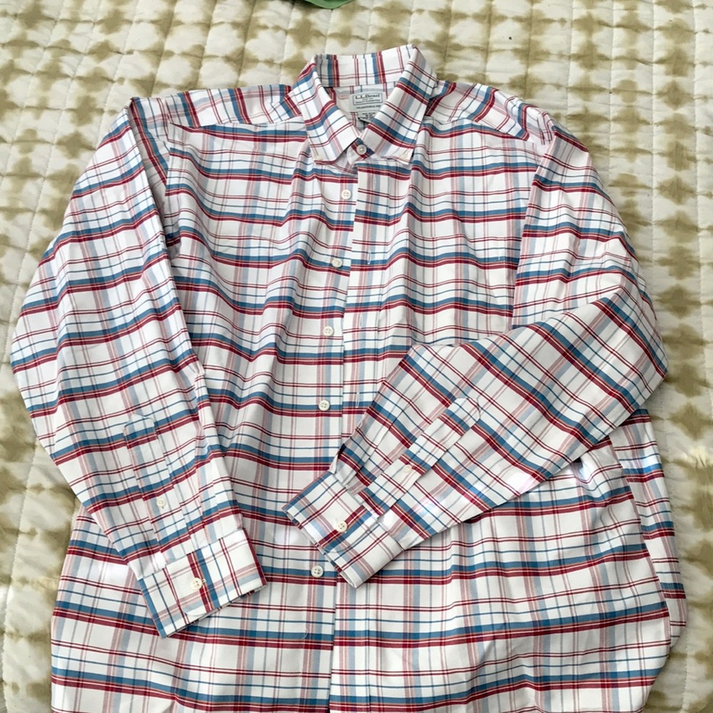 LL BEAN l/s button up